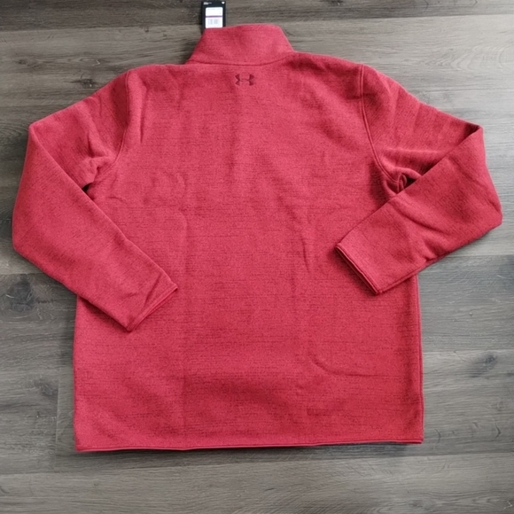XXL Men's Under Armour 1316276-611 Specialist Henley 2.0 Red Jacket Pullover - Picture 6 of 6